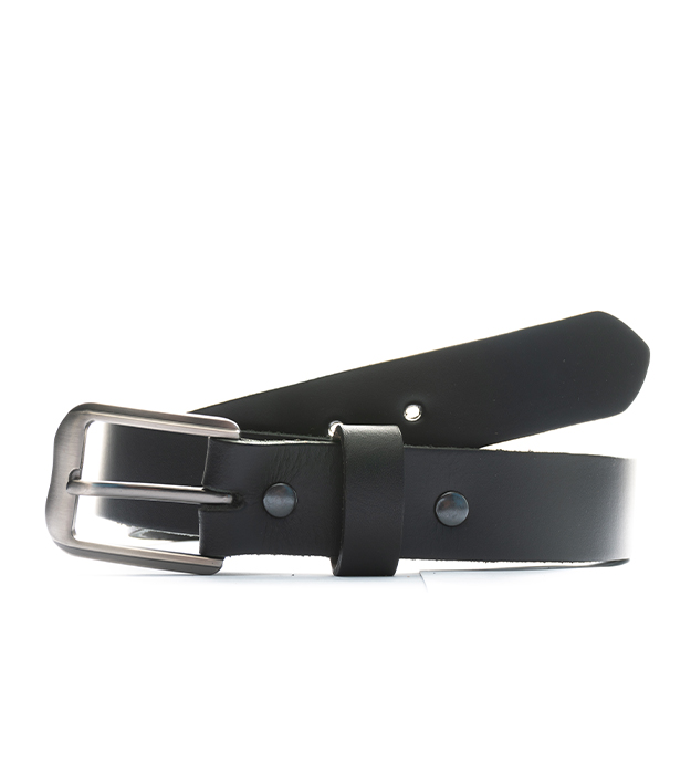 Taupō Brown/Gunmetal Leather Belt 30mm - The Hold Up NZ